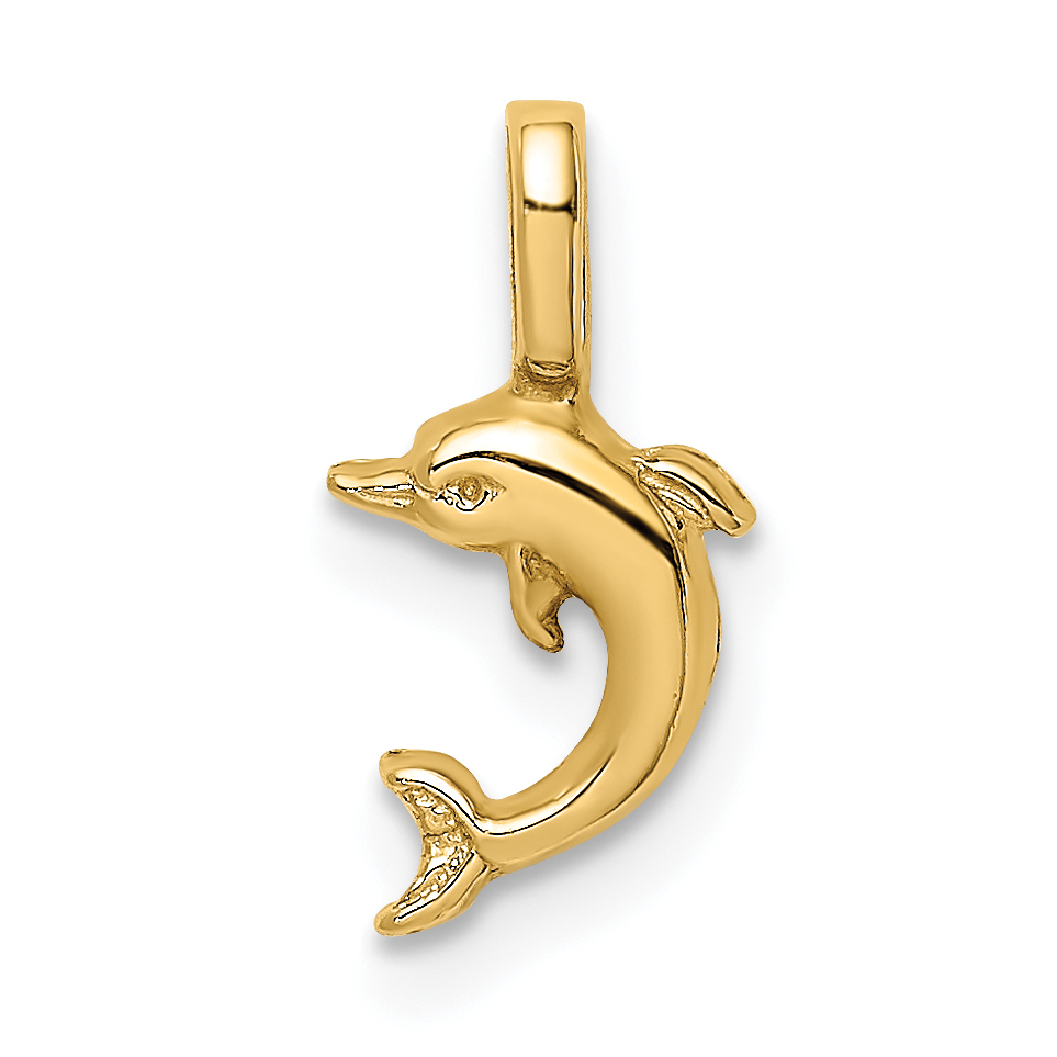 10K Mini Jumping Dolphin w/ Fixed Bail Charm (10K7939)