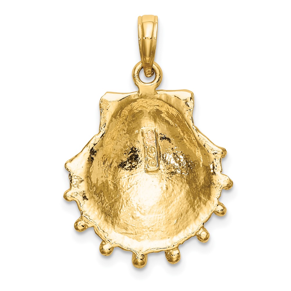 10K Lions Paw Shell Charm (10K7965)