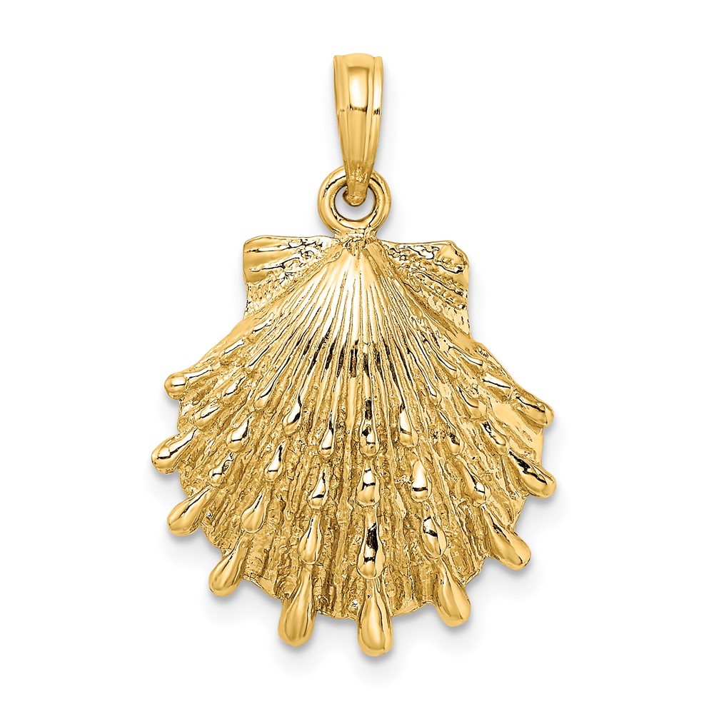 10K Lions Paw Shell Charm (10K7965)