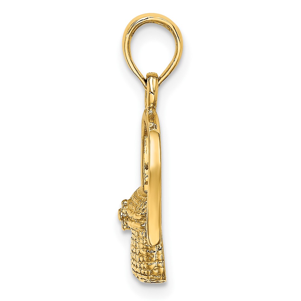10K 2-D Nantucket Basket Charm (10K7966)