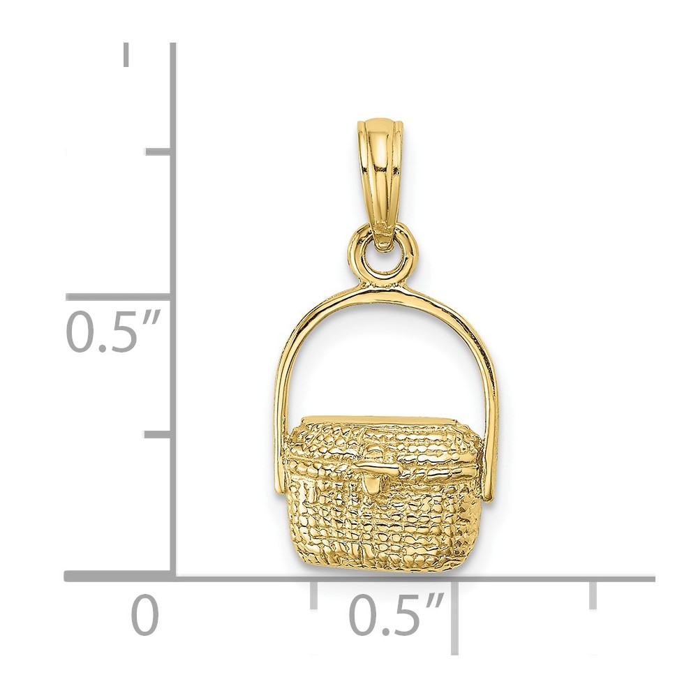10K 2-D Nantucket Basket Charm (10K7966)