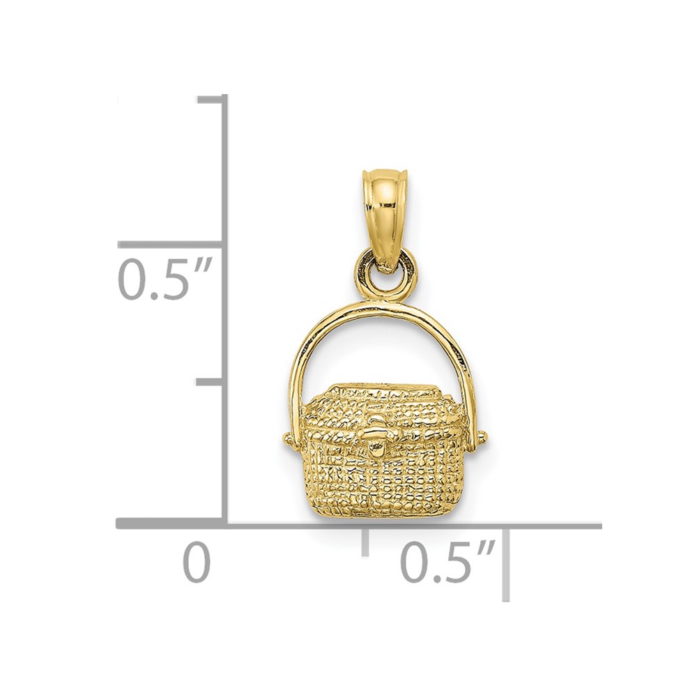 10K 2-D Nantucket Basket Charm (10K7967)