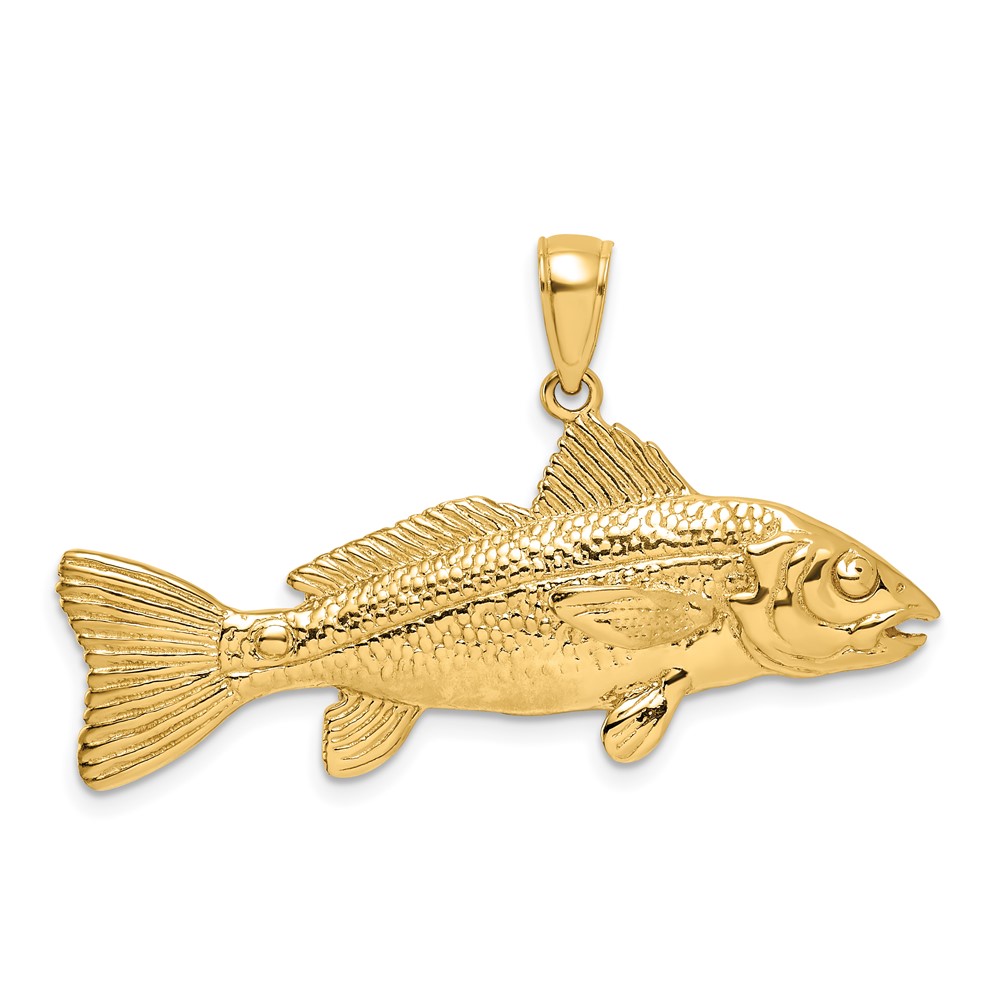 10K 3-D Red Fish Charm (10K7968)
