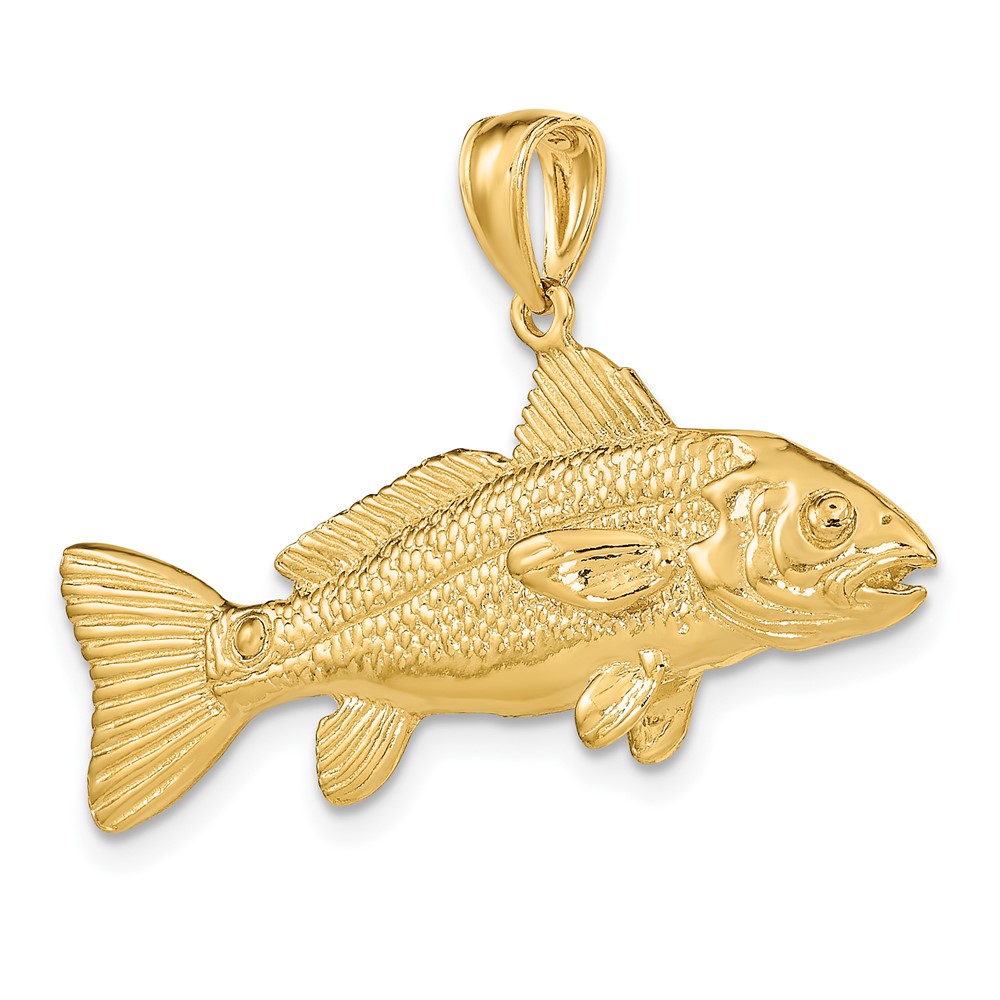 10K 3-D Red Fish Charm (10K7968)