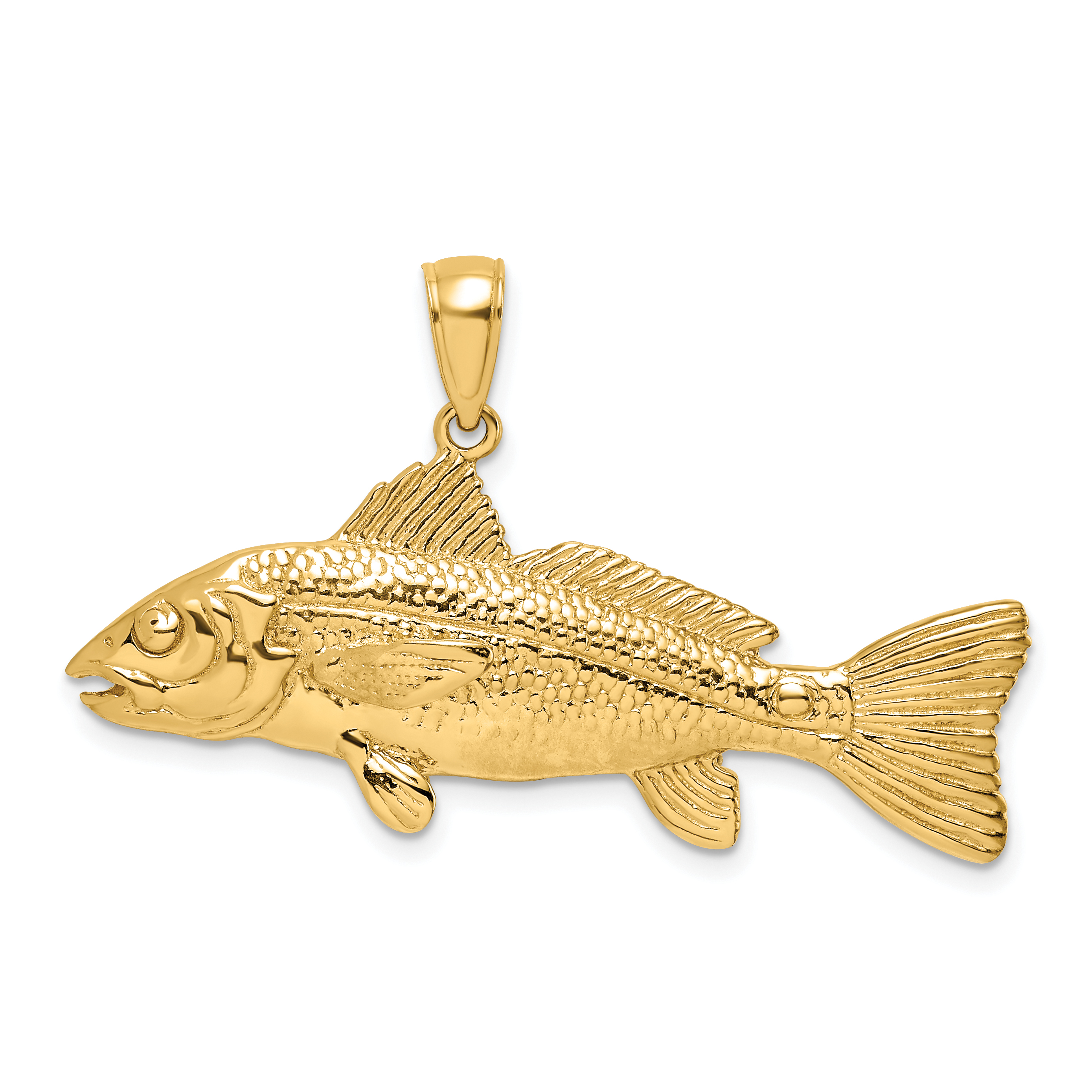 10K 3-D Red Fish Charm (10K7968)