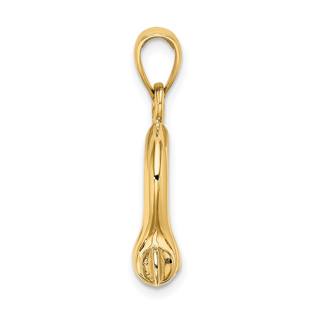 10K 3-D Medium Shackle Link Screw Charm (10K7976)