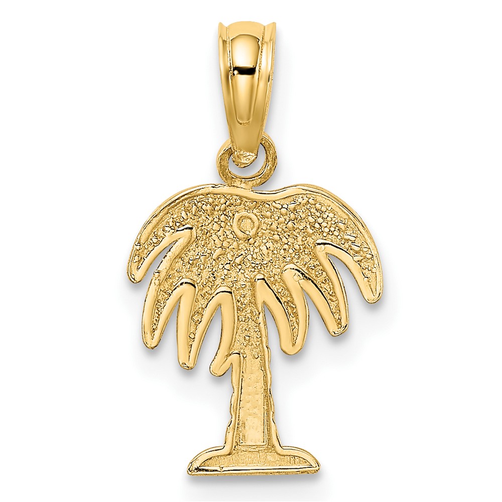 10K Charleston Palm Tree Charm (10K7991)