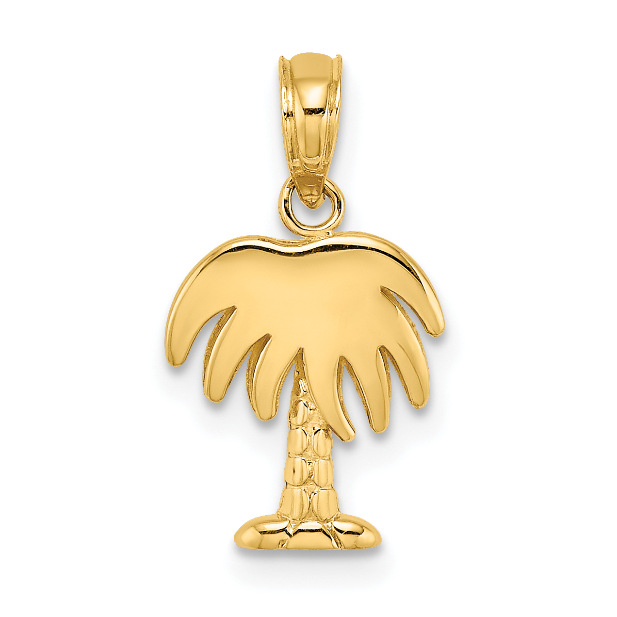 10K Charleston Palm Tree Charm (10K7991)