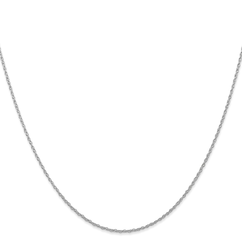 10k White Gold .7mm Carded Cable Rope Chain (10K7RW-18)