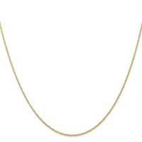 10K .7mm Carded Cable Rope Chain view 2