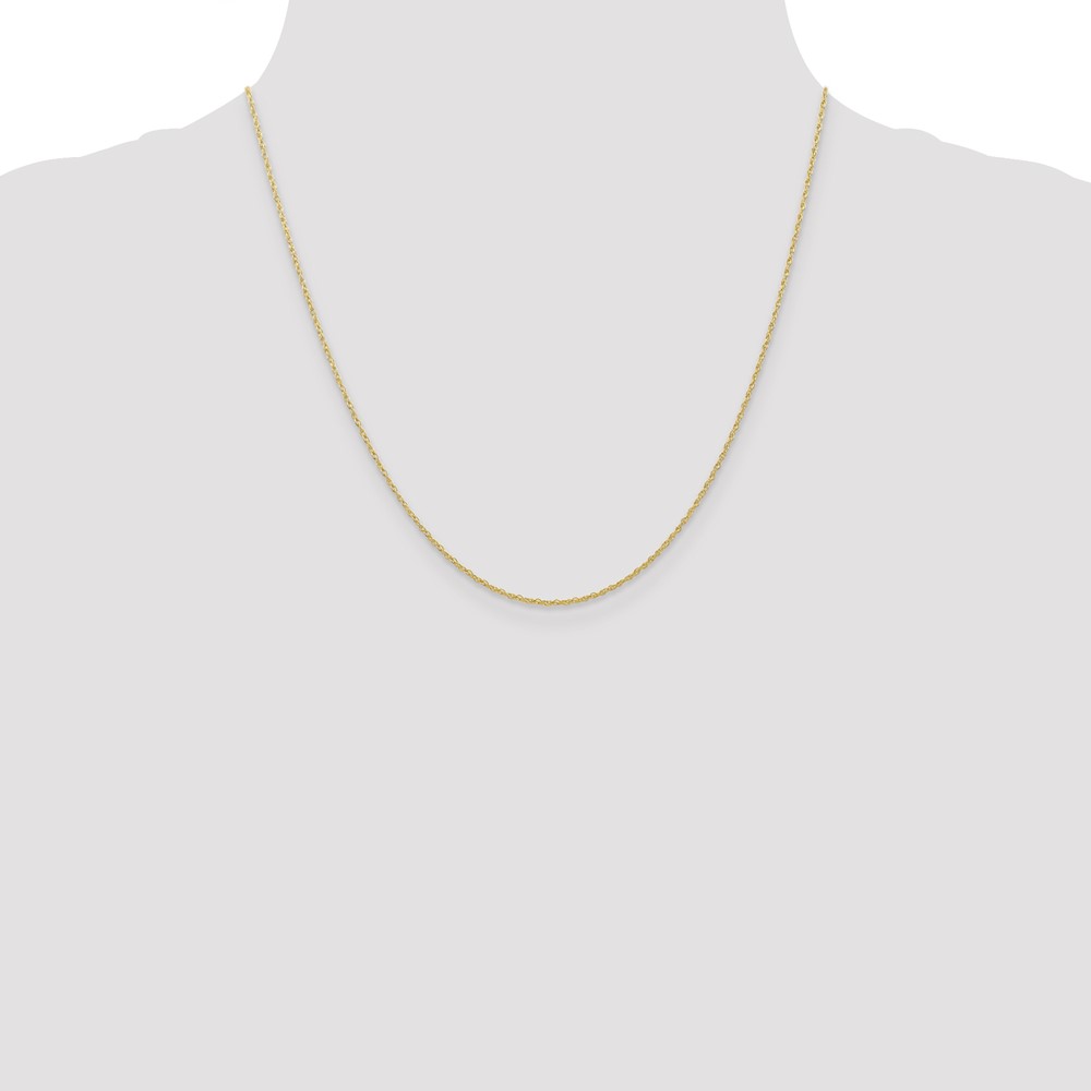 10k .7mm Carded Cable Rope Chain (10K7RY-20)