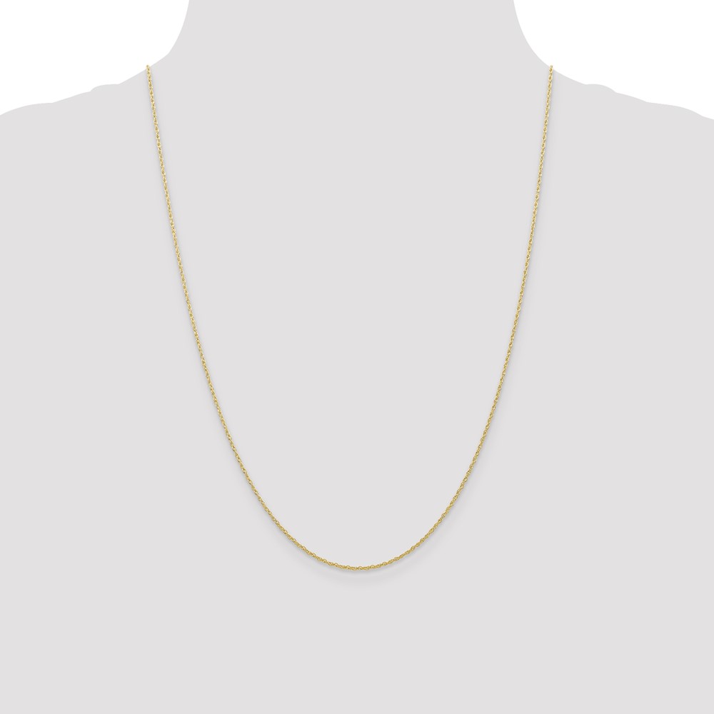 10k .7mm Carded Cable Rope Chain (10K7RY-24)