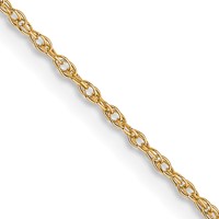 10K .7mm Carded Cable Rope Chain view 1
