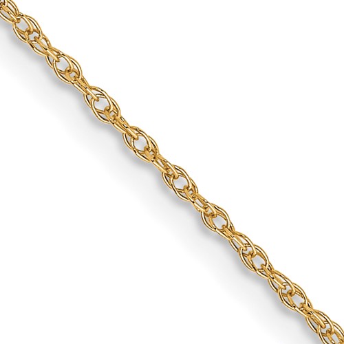 10k .7mm Carded Cable Rope Chain