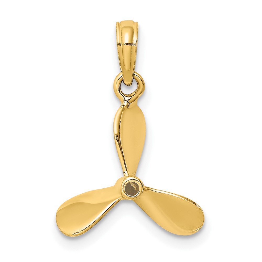 10K 3-D w/ 3 Blades Propeller Charm (10K8064)