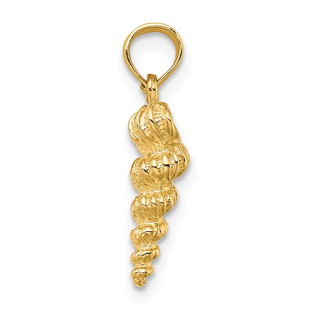 10K 3-D Mini Common Wentletrap Shell Charm (10K8144)