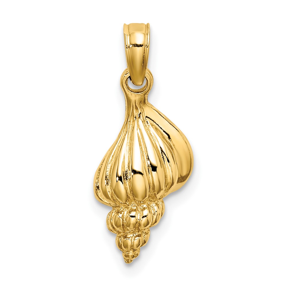 10K 3-D Mini Precious Wentletrap Shell Charm (10K8161)