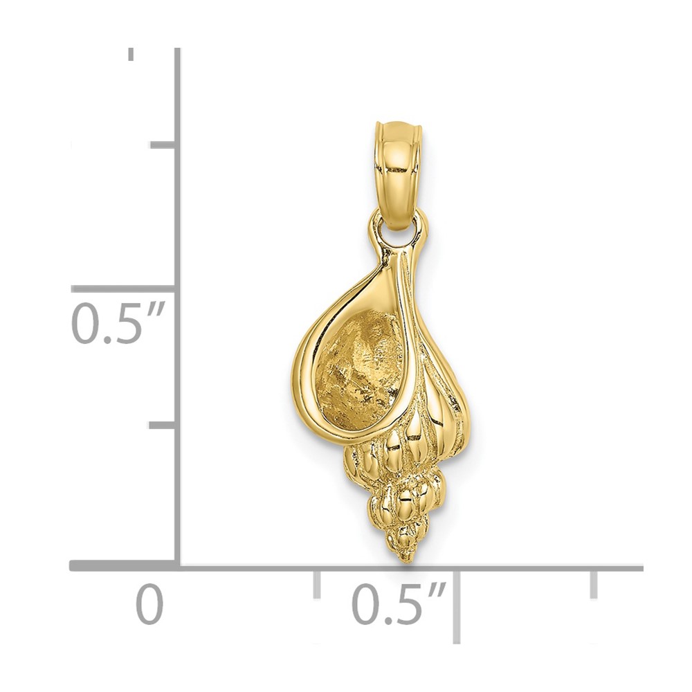 10K 3-D Mini Precious Wentletrap Shell Charm (10K8161)