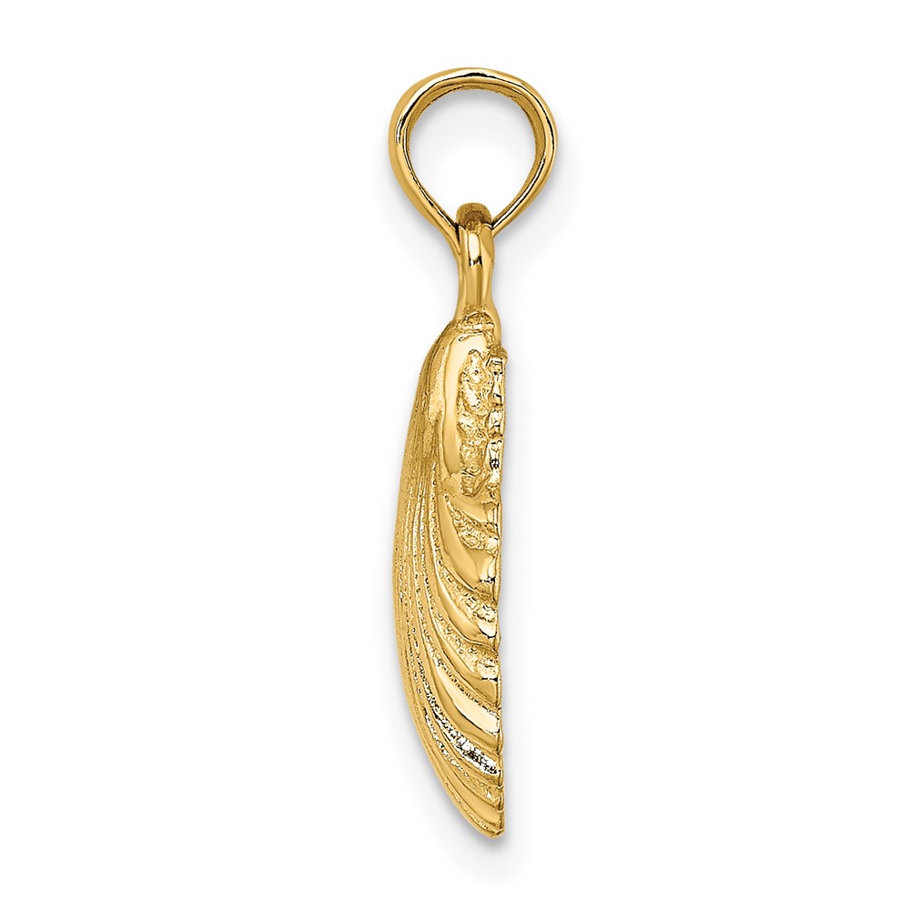 10K Polished Scallop Shell Charm (10K8253)