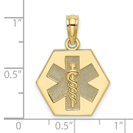 Gold Polished Medical Pendants