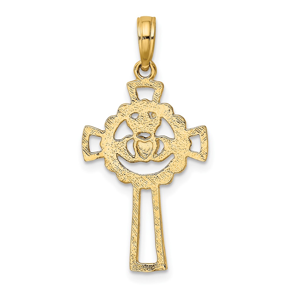 10K Claddagh Cross Charm (10K8335)