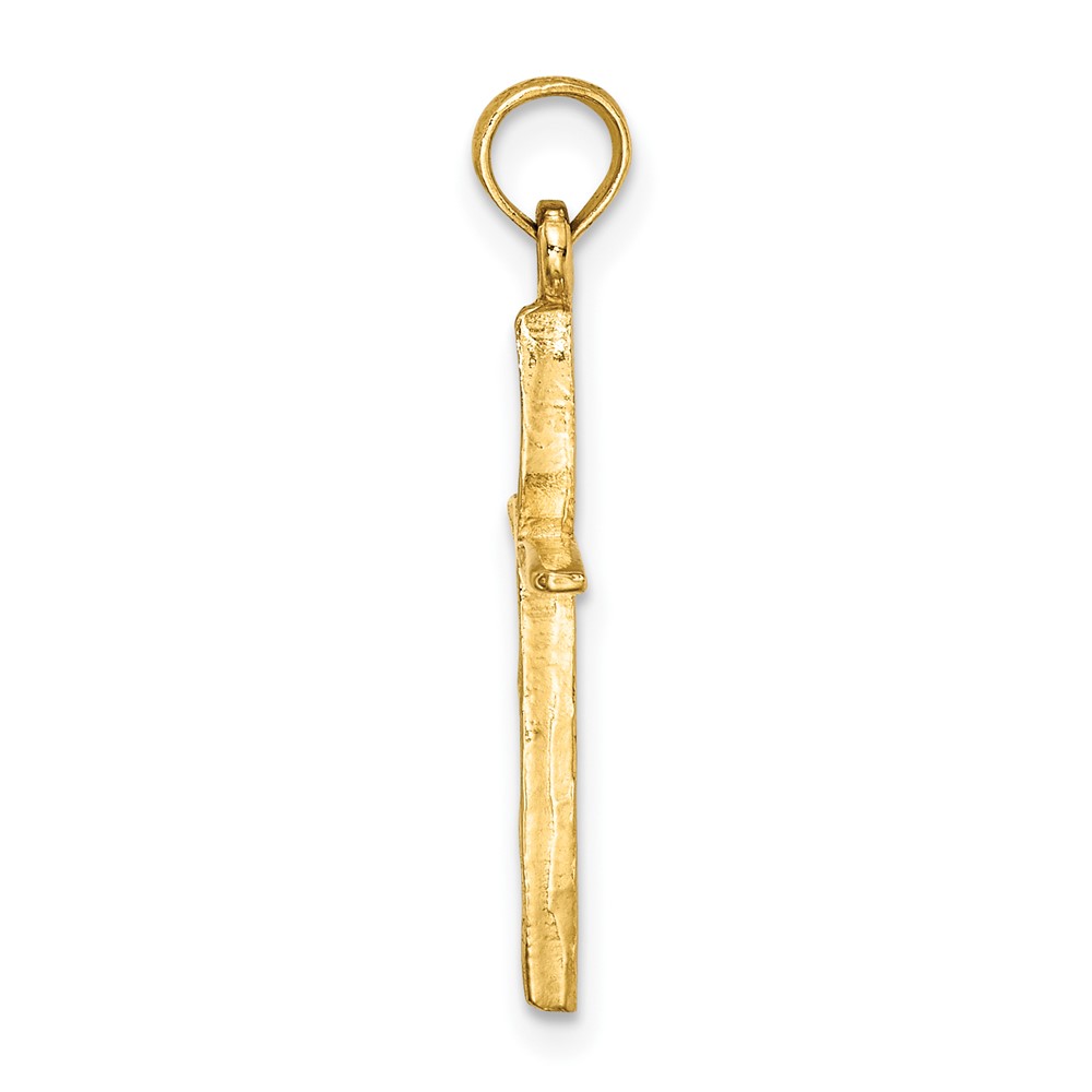 10K D/C with Tapered Ends Cross Charm (10K8363)