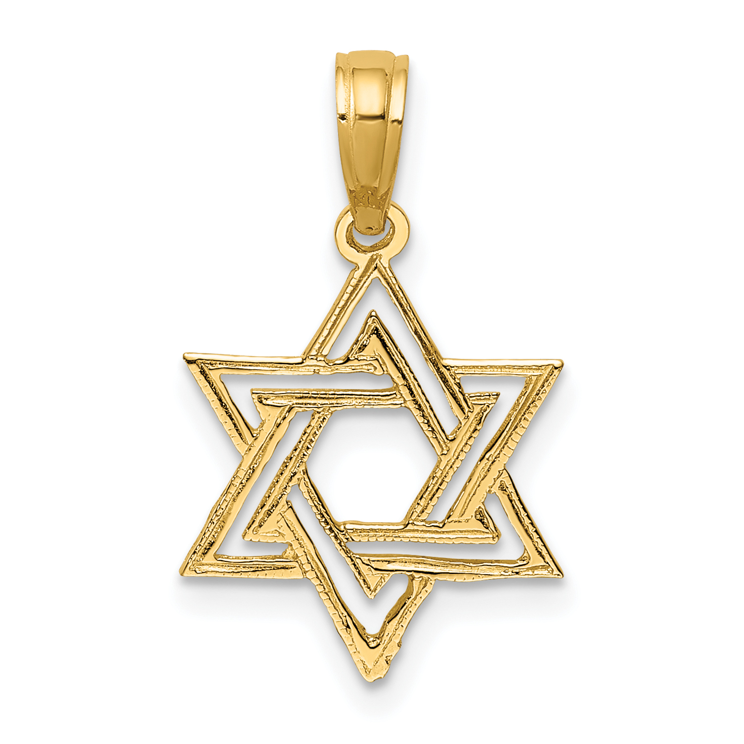 10K Polished Star Of David Charm (10K8418)