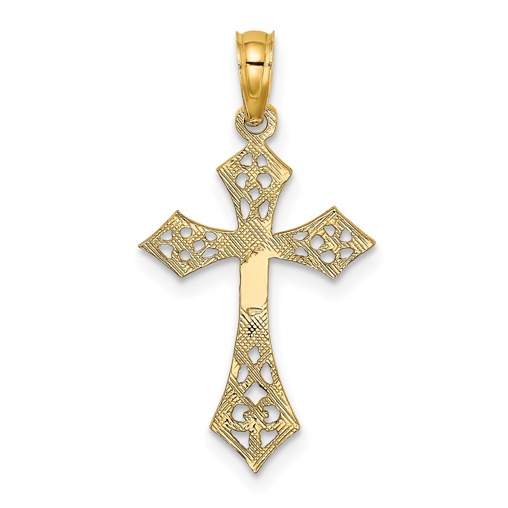 10K Filigree Cross Charm (10K8495)