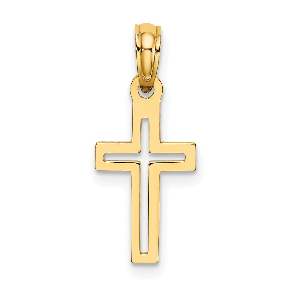 10K D/C Cross Charm (10K8499)