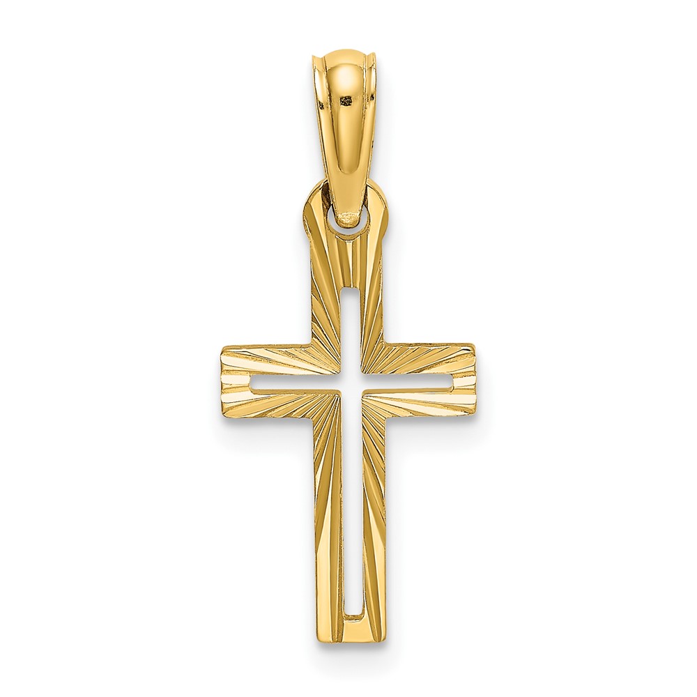 10K D/C Cross Charm (10K8499)