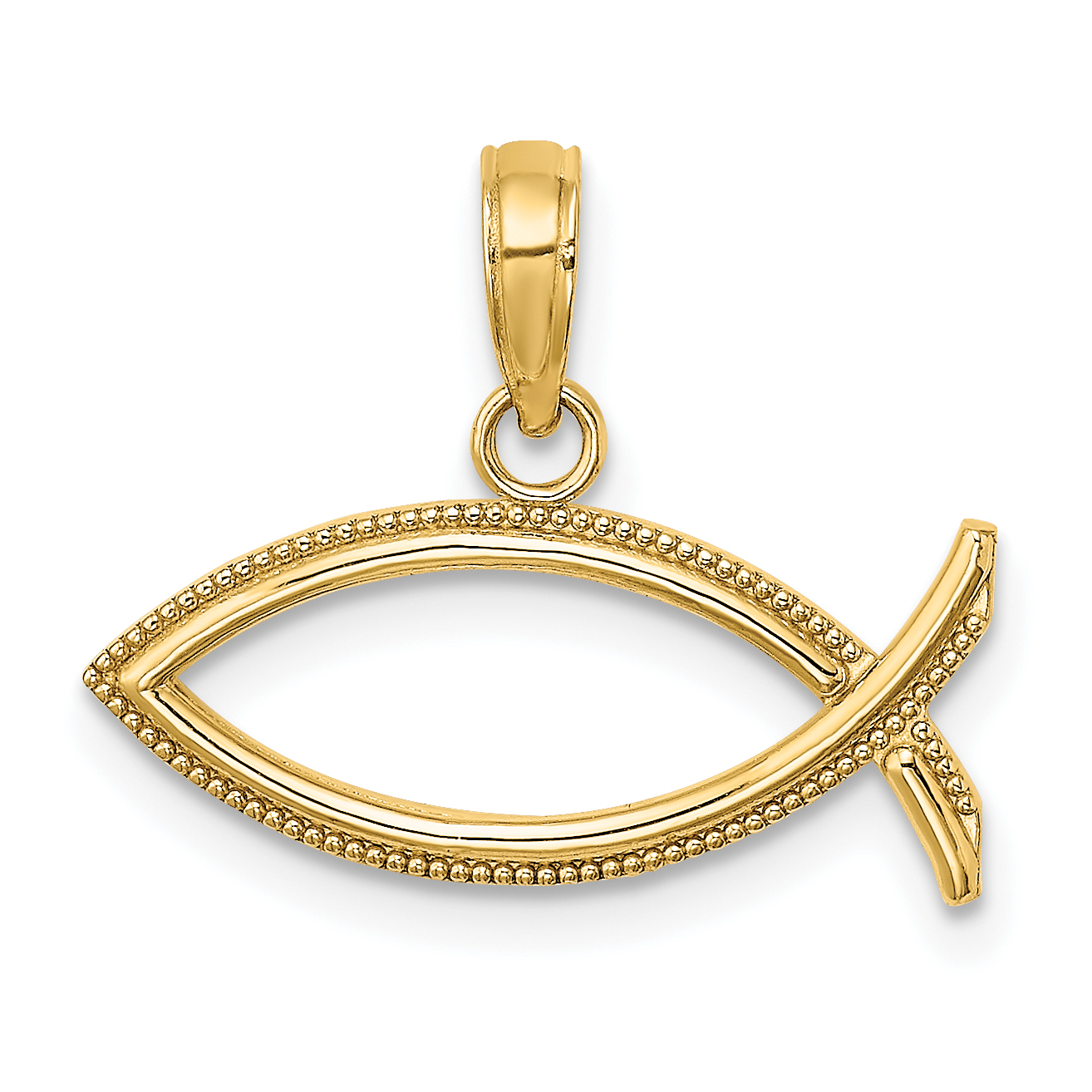 10K Ichthus Charm (10K8530)