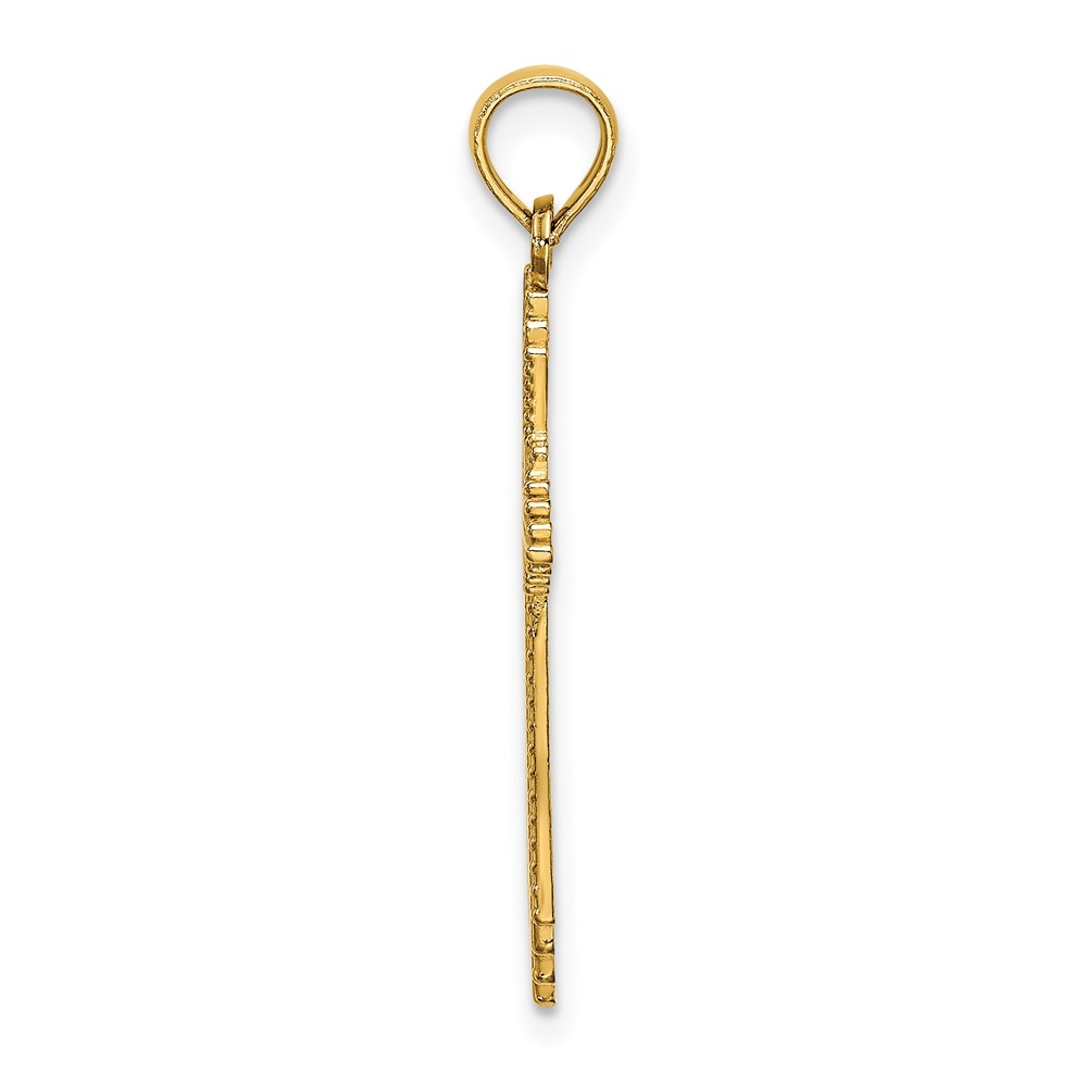 10K w/ Pointed Ends Fancy Cross Charm (10K8570)