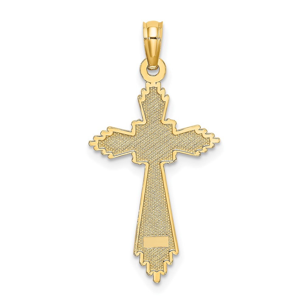 10K w/ Pointed Ends Fancy Cross Charm (10K8570)