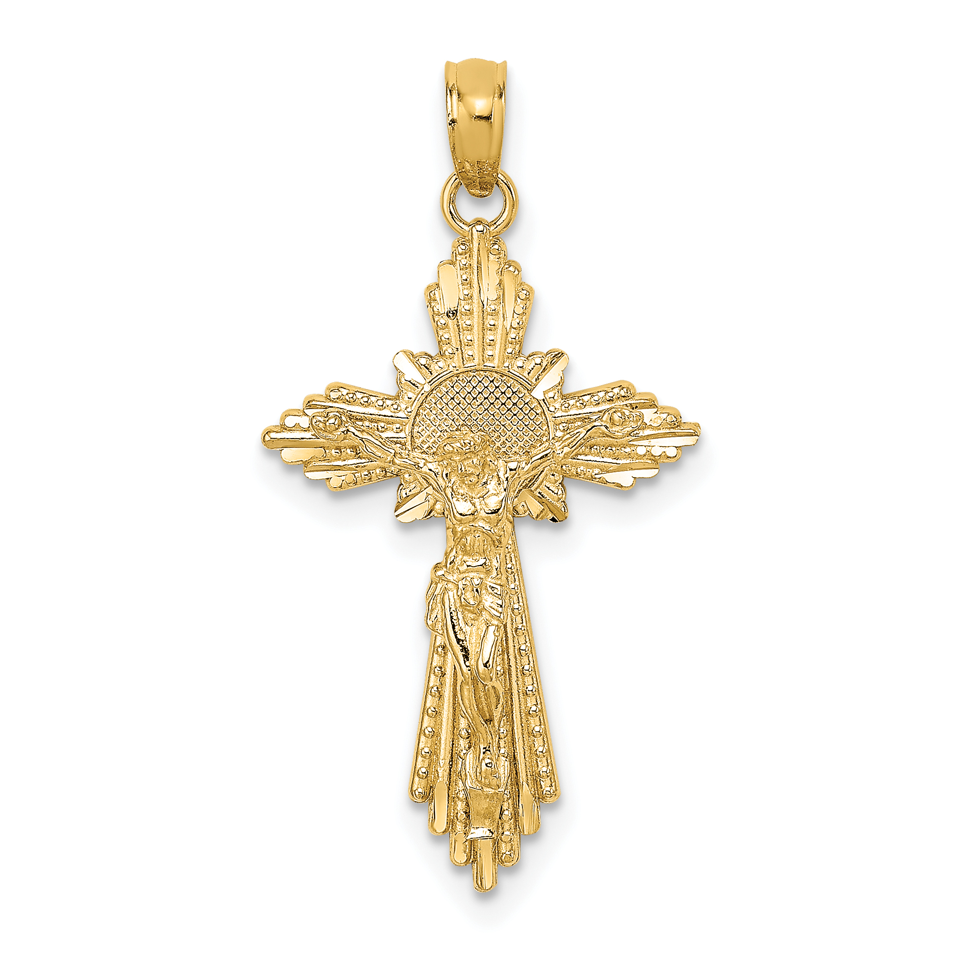10K D/C Crucifix Charm (10K8573)