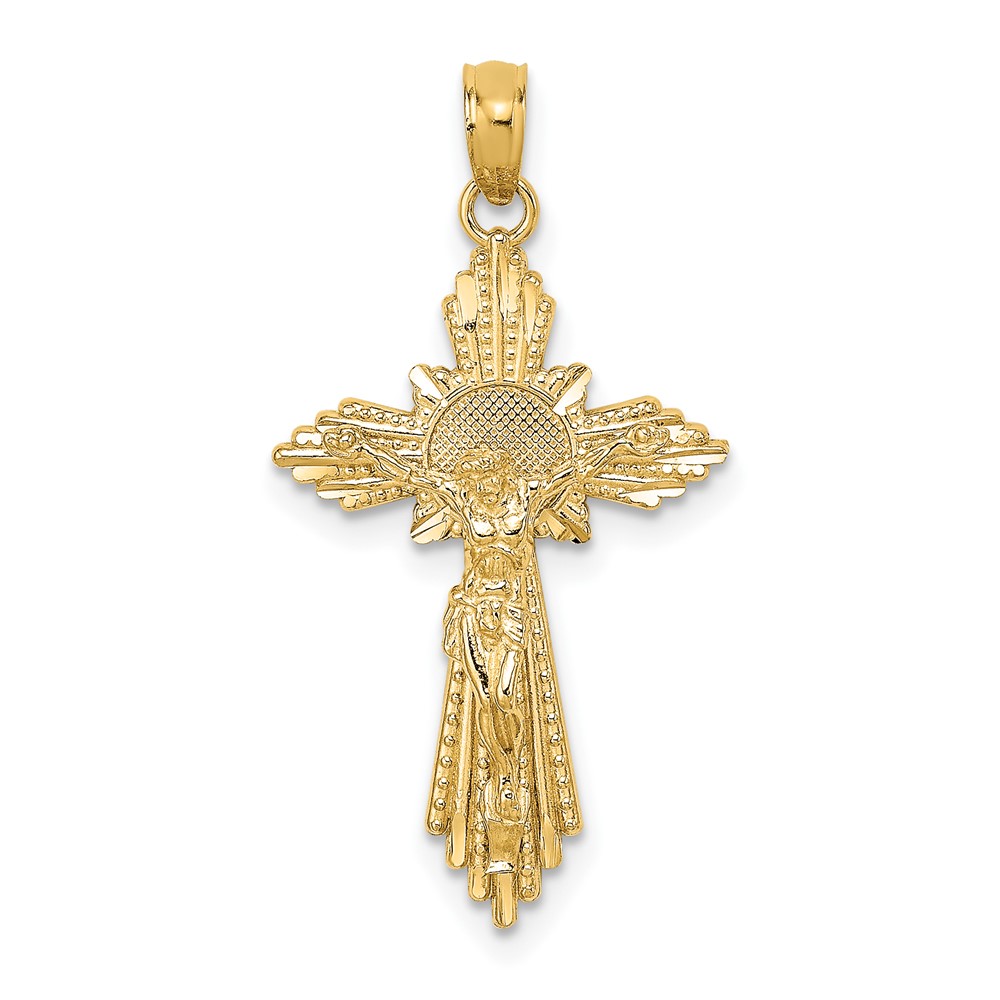 10K D/C Crucifix Charm (10K8573)