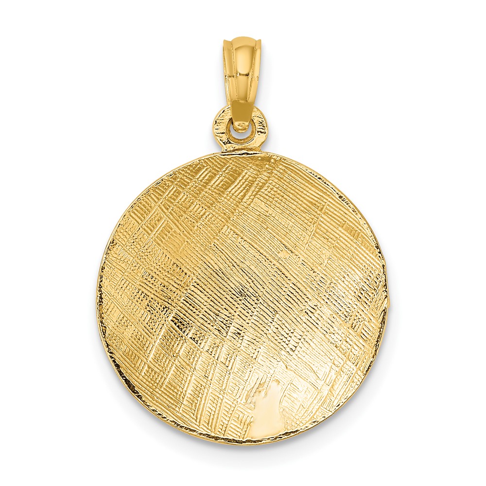 10K Polished VolleyBall Charm (10K8770)