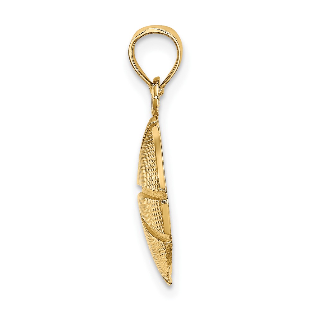10K Textured Basketball Charm (10K8774)