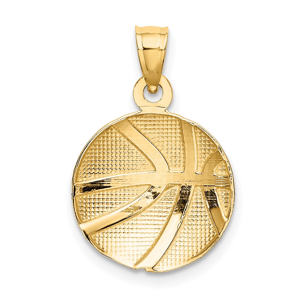 10K Textured Basketball Charm (10K8774)