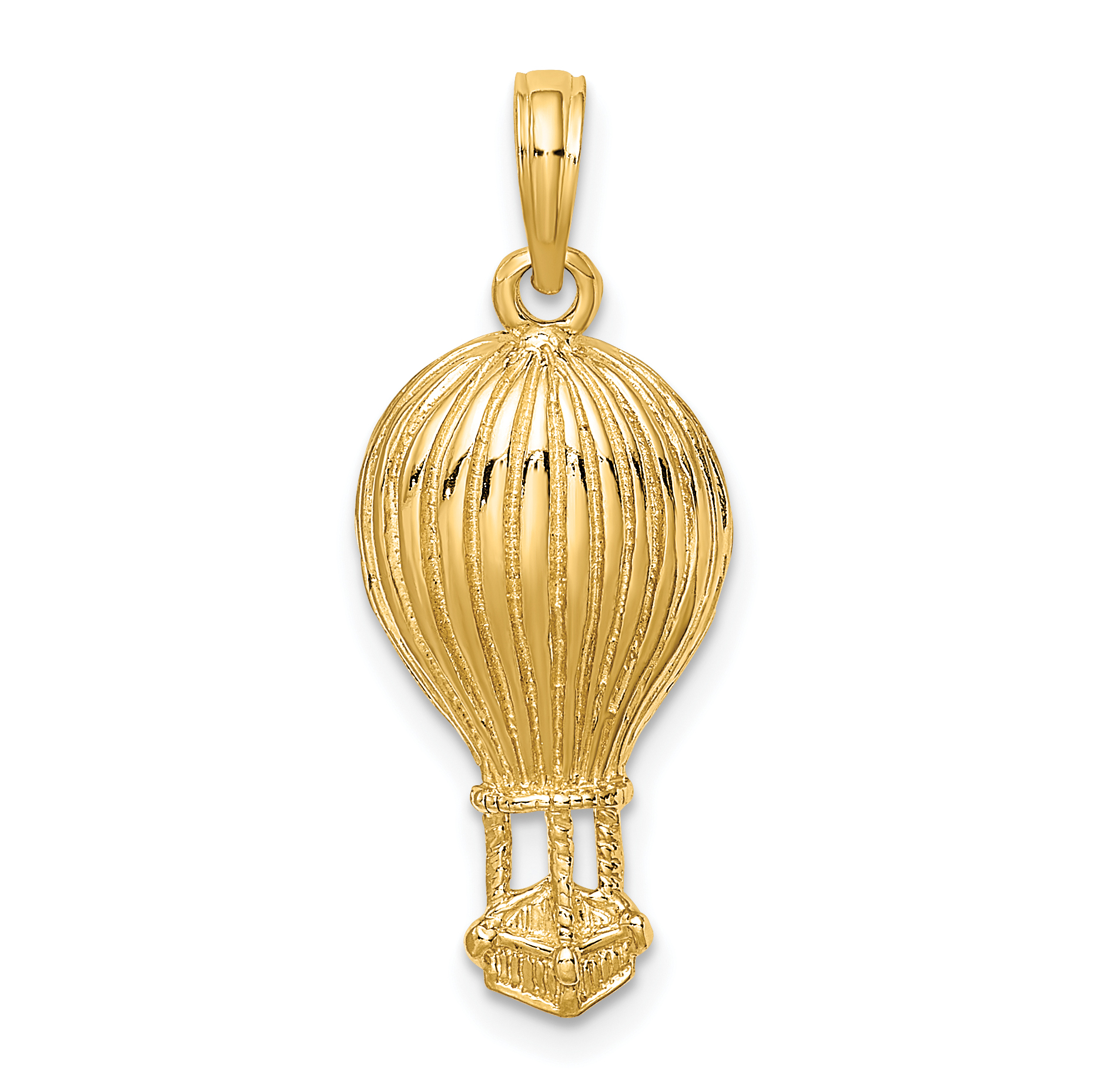 10K Polished Hot Air Ballon Charm (10K8914)
