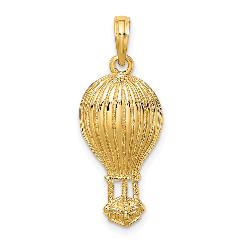 10K Polished Hot Air Ballon Charm (10K8914)