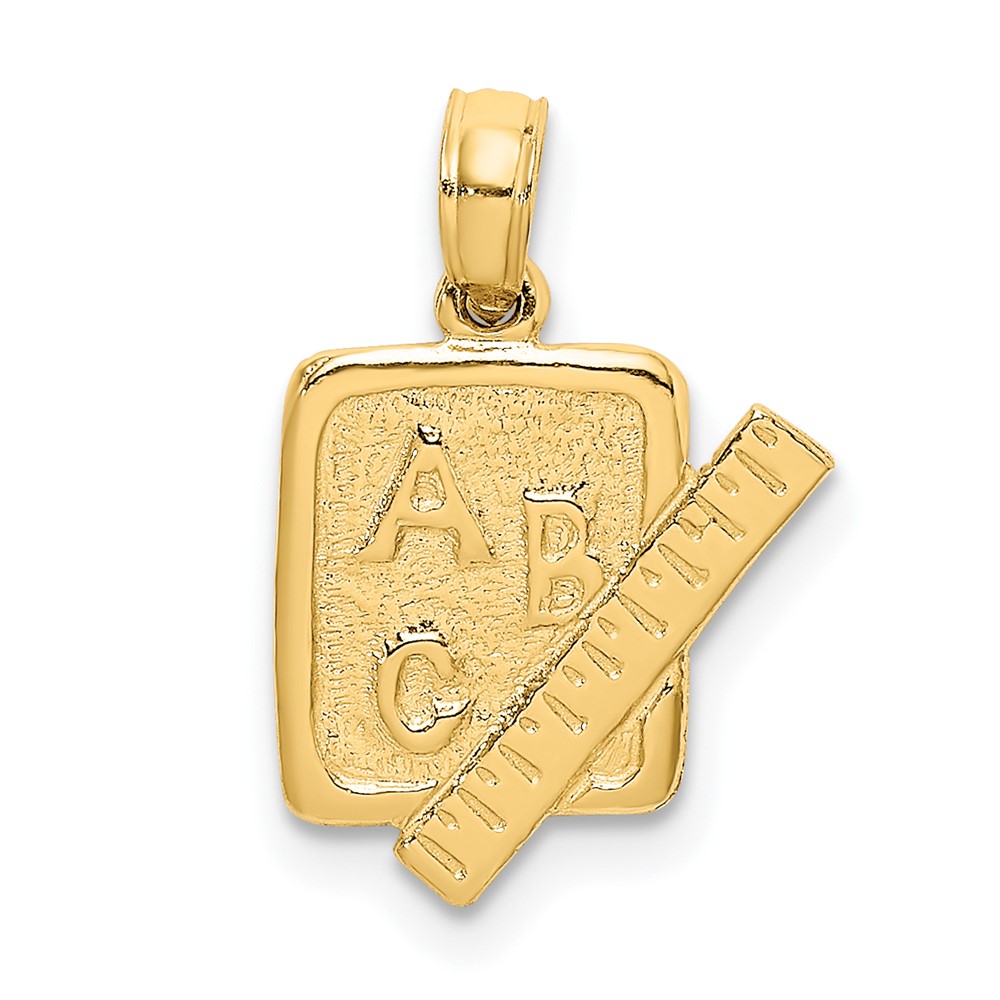 10K School Book and Ruler Charm (10K8937)