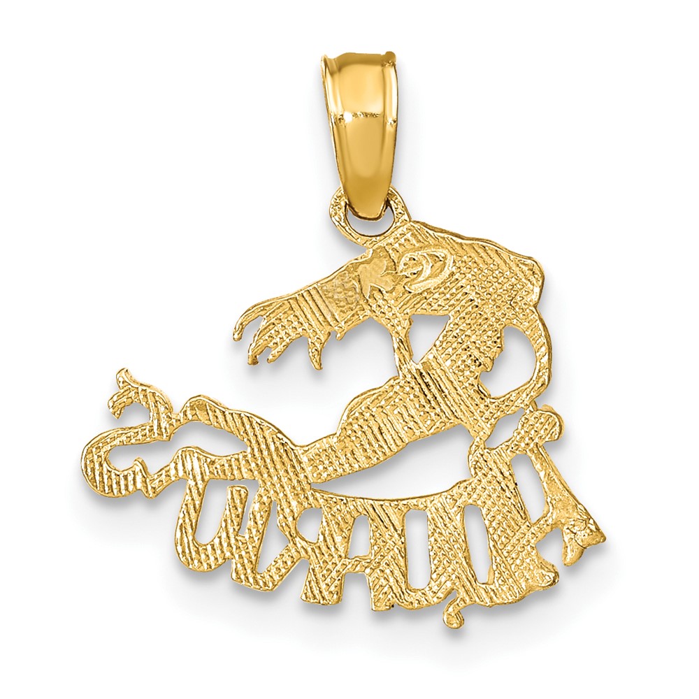 10K AQUARIUS Zodiac Charm (10K8944)