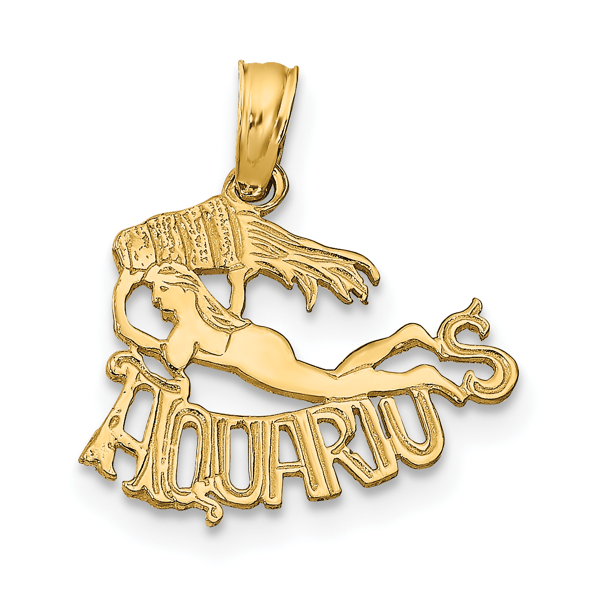 10K AQUARIUS Zodiac Charm (10K8944)
