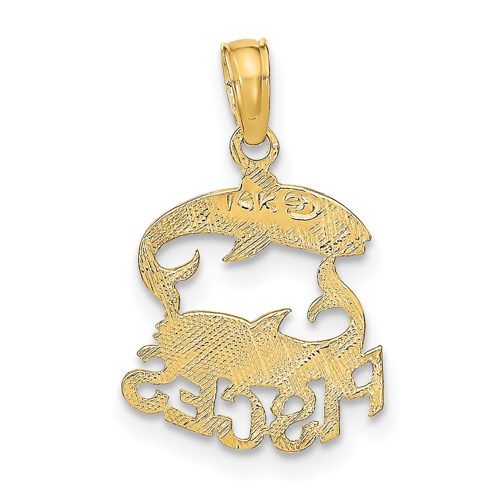 10K PISCES Zodiac Charm (10K8945)