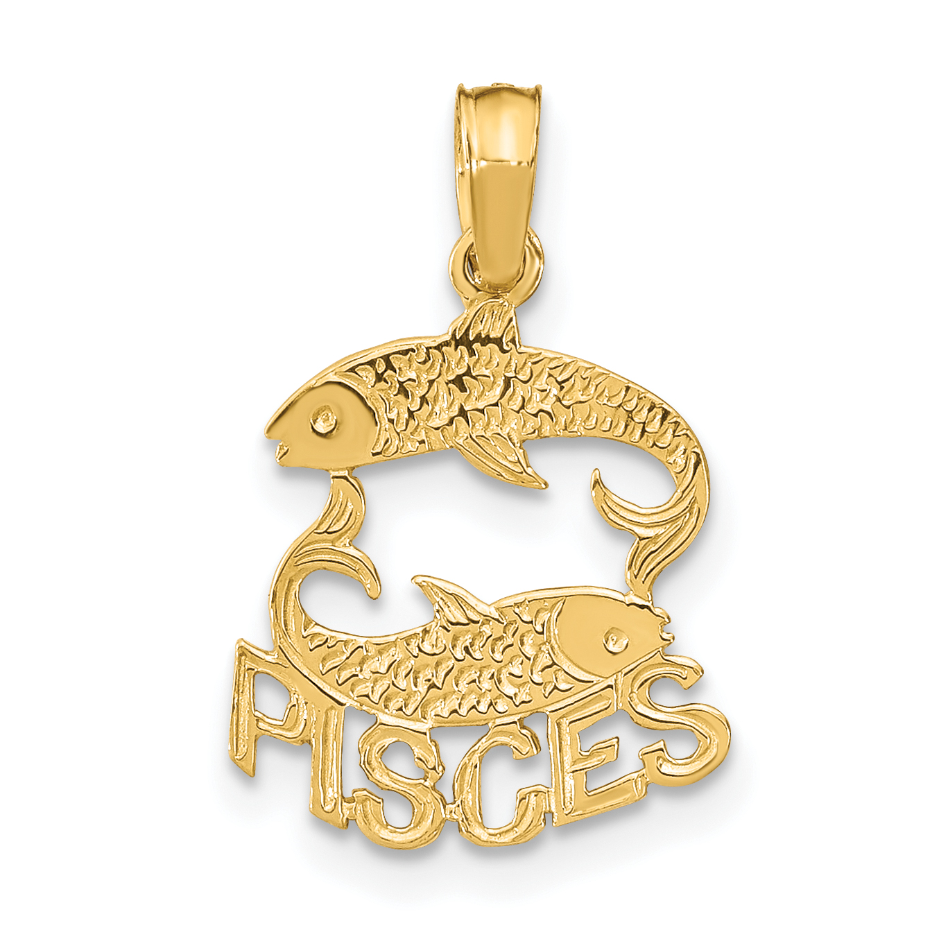 10K PISCES Zodiac Charm (10K8945)