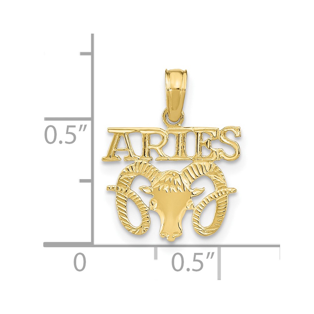 10K ARIES Zodiac Charm (10K8946)