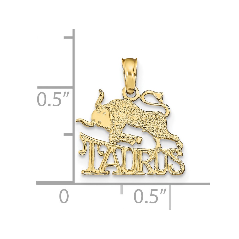 10K TAURUS Zodiac Charm (10K8947)
