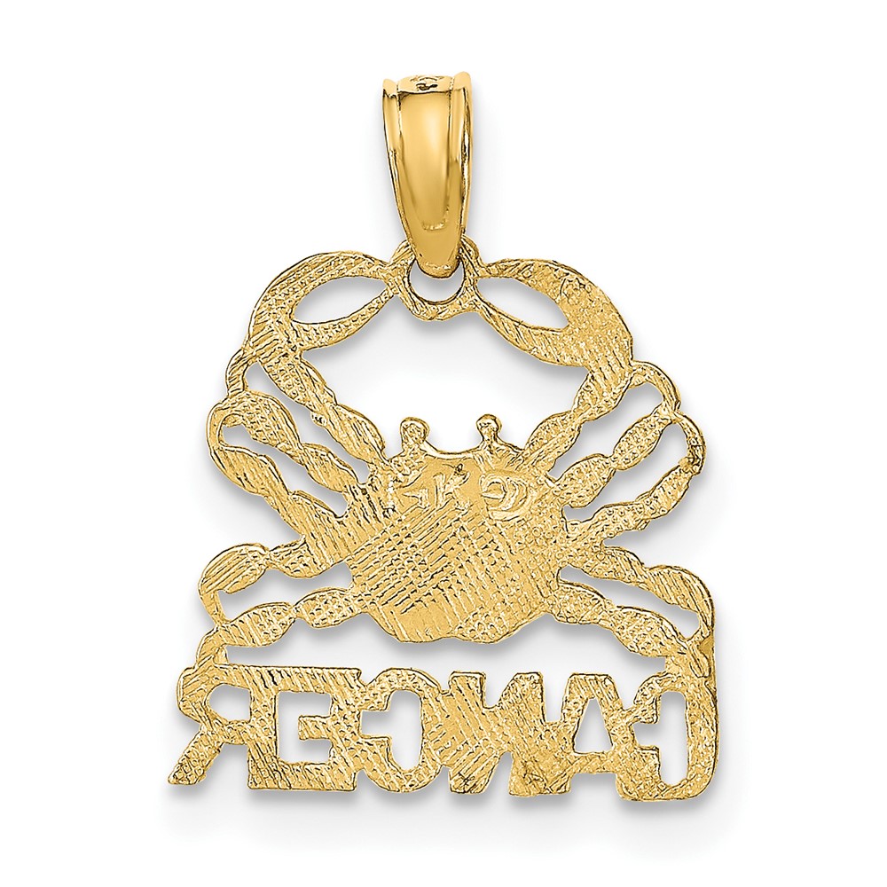 10K CANCER Zodiac Charm (10K8949)