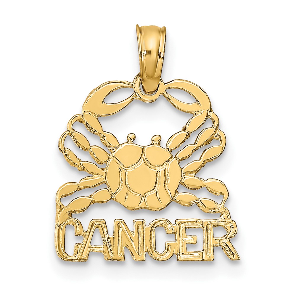 10K CANCER Zodiac Charm (10K8949)