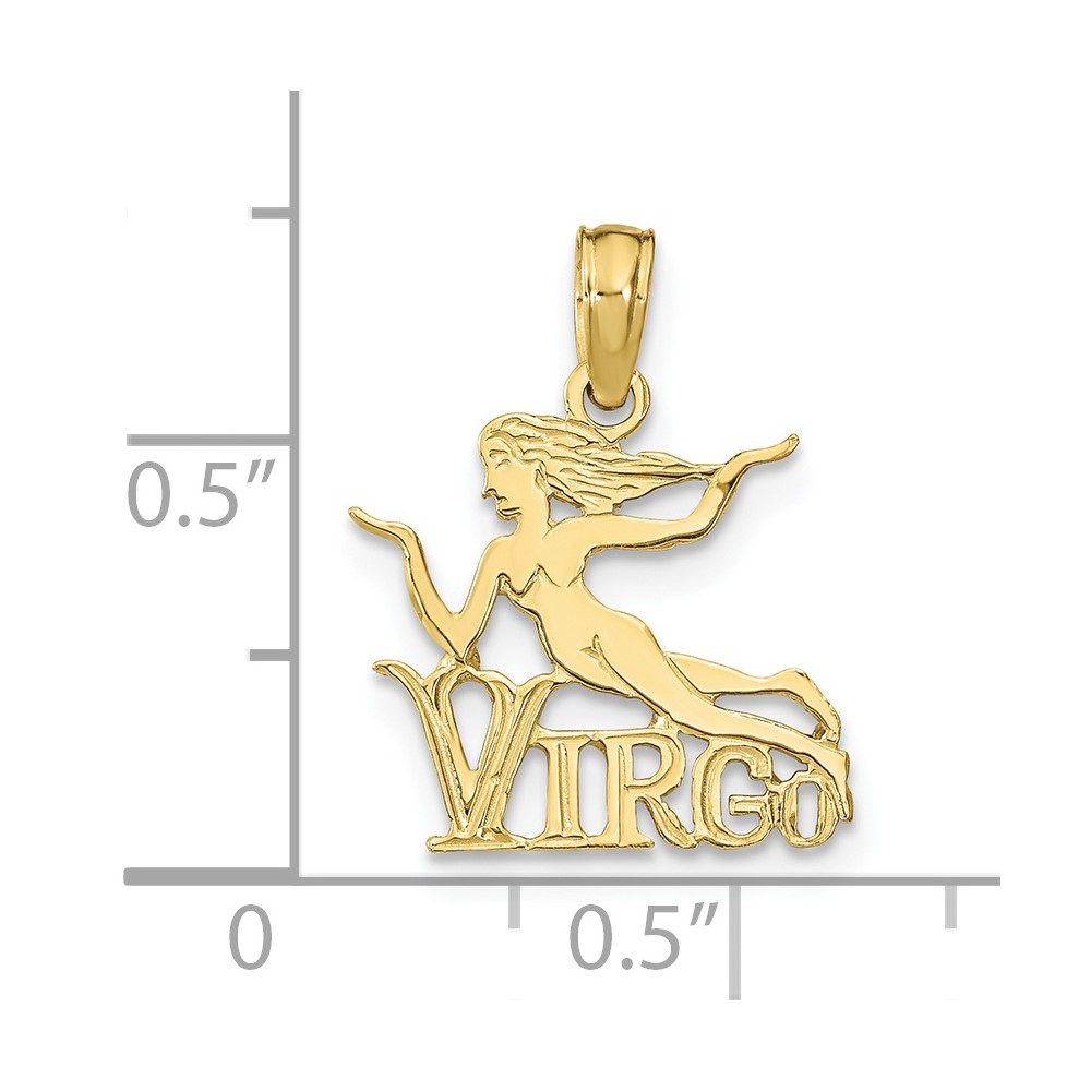 10K VIRGO Zodiac Charm (10K8951)